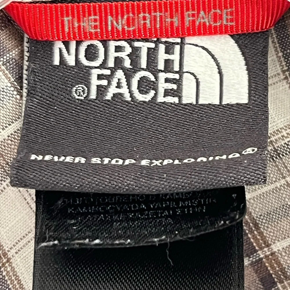 The North Face Men’s White & Brown Checkered Shirt Size Small